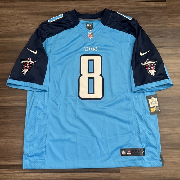 Nike Marcus Mariota #8 Tennessee Titans NFL Elite Stitched Home Jersey Men’s 2XL - Picture 1 of 10